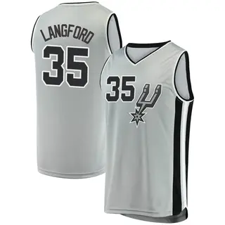 Men's Romeo Langford San Antonio Spurs Silver Jersey - Statement Edition - Fast Break