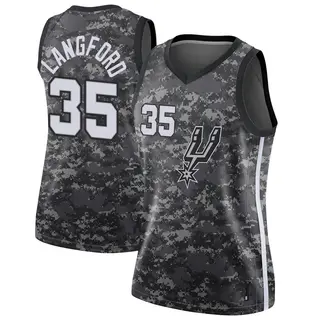 Women's Romeo Langford San Antonio Spurs Black Jersey - City Edition - Swingman