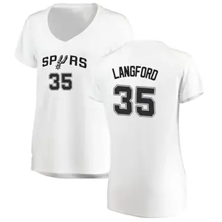 Women's Romeo Langford San Antonio Spurs White Jersey - Association Edition - Fast Break