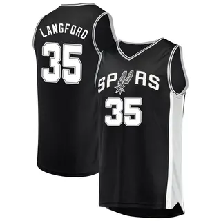 Youth Romeo Langford San Antonio Spurs Black Jersey - Icon Edition - Fast Break